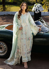 Kahf Luxury Embroidered Lawn 3 Piece Unstitched Suit KHF25LL KLR-02B GARNET